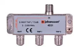 Odgałęźnik 2-krotny 5-2300 MHz Johansson 4521 15 dB