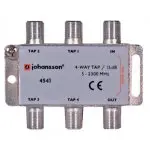 Odgałęźnik antenowy 4-krotny 5-2300 MHz Johansson 4541 15dB