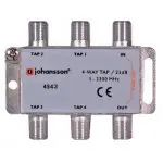 Odgałęźnik antenowy 4-krotny 5-2300 MHz Johansson 4542 25dB