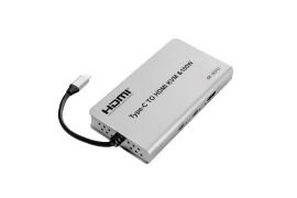 Adapter USB-C do HDMI KVM 100W 4K 60Hz Spacetronik SPU-M17
