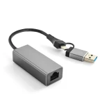 Karta sieciowa LAN 1Gbps Adapter USB 3.0 USB-C na gniazdo RJ45 SPU-A16