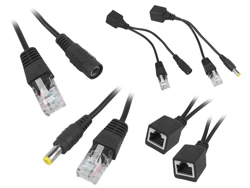 Adapter zasilania po skrętce PoE RJ-45 2.1/5.5 DC max. 48V