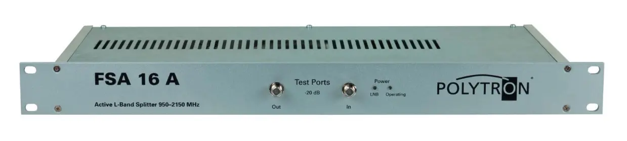 Aktywny rozdzielacz SAT POLYTRON SAT FSA 16 A RACK 19”