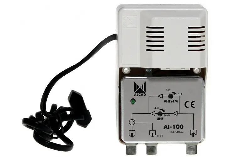 Wzmacniacz telewizyjny szerokopasmowy AI-100 1we/2wy
