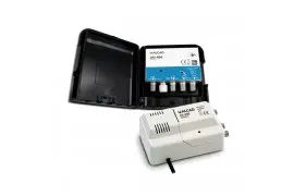 Zestaw dla anten naziemnych wmacniacz masztowy ALCAD AM-696 + zasilacz 12V AL-245 2x wyjście TV