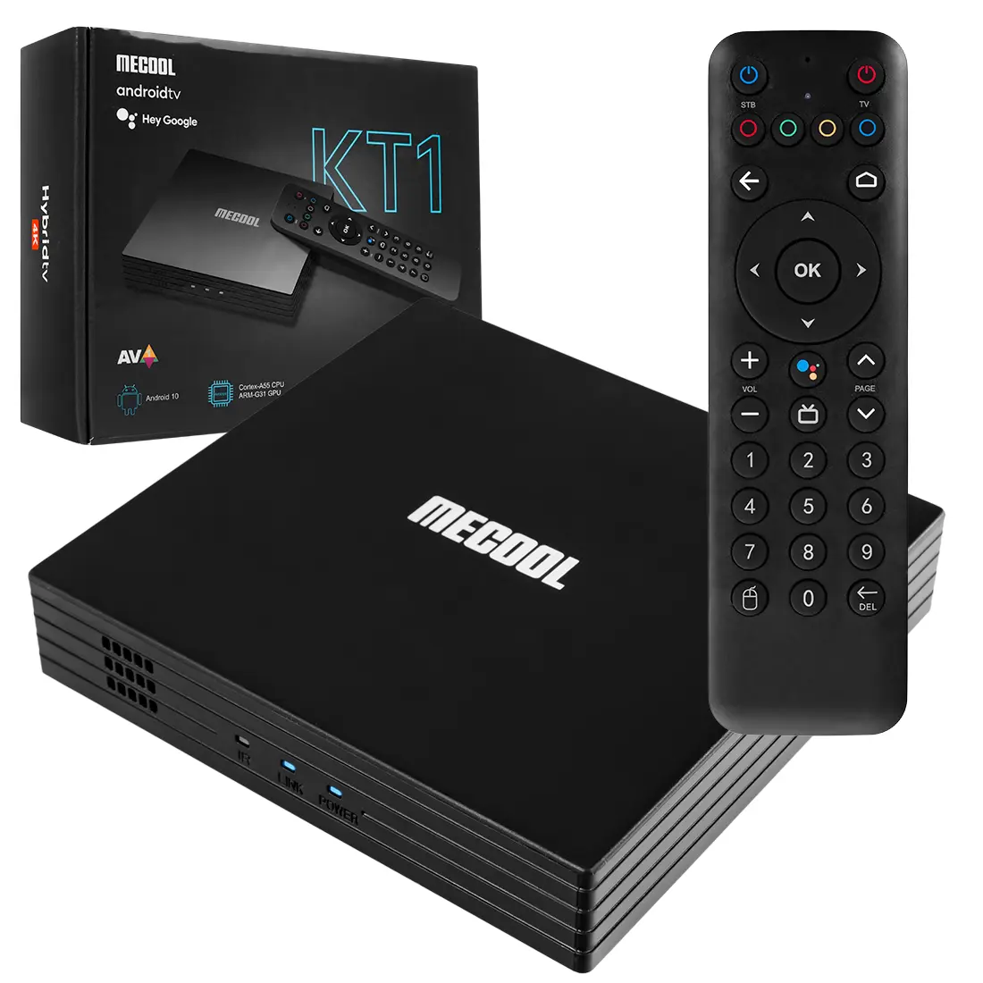 OUTLET Android TV BOX MECOOL KT1 DVB-T2/C 4K Android 10 WiFi REFURBISHED