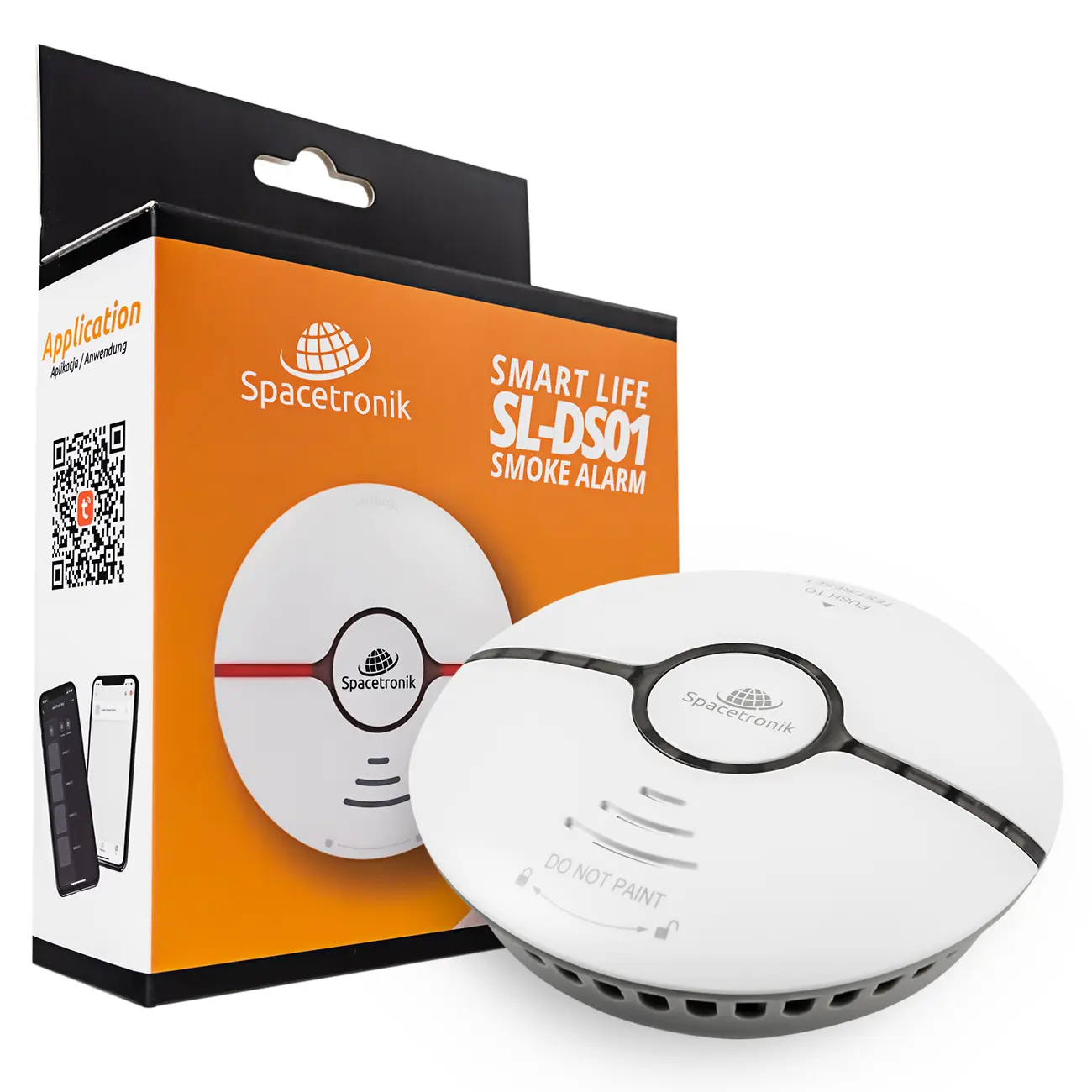 Bezprzewodowy Czujnik Dymu Tuya Smart Life Google Alexa SL-DS01