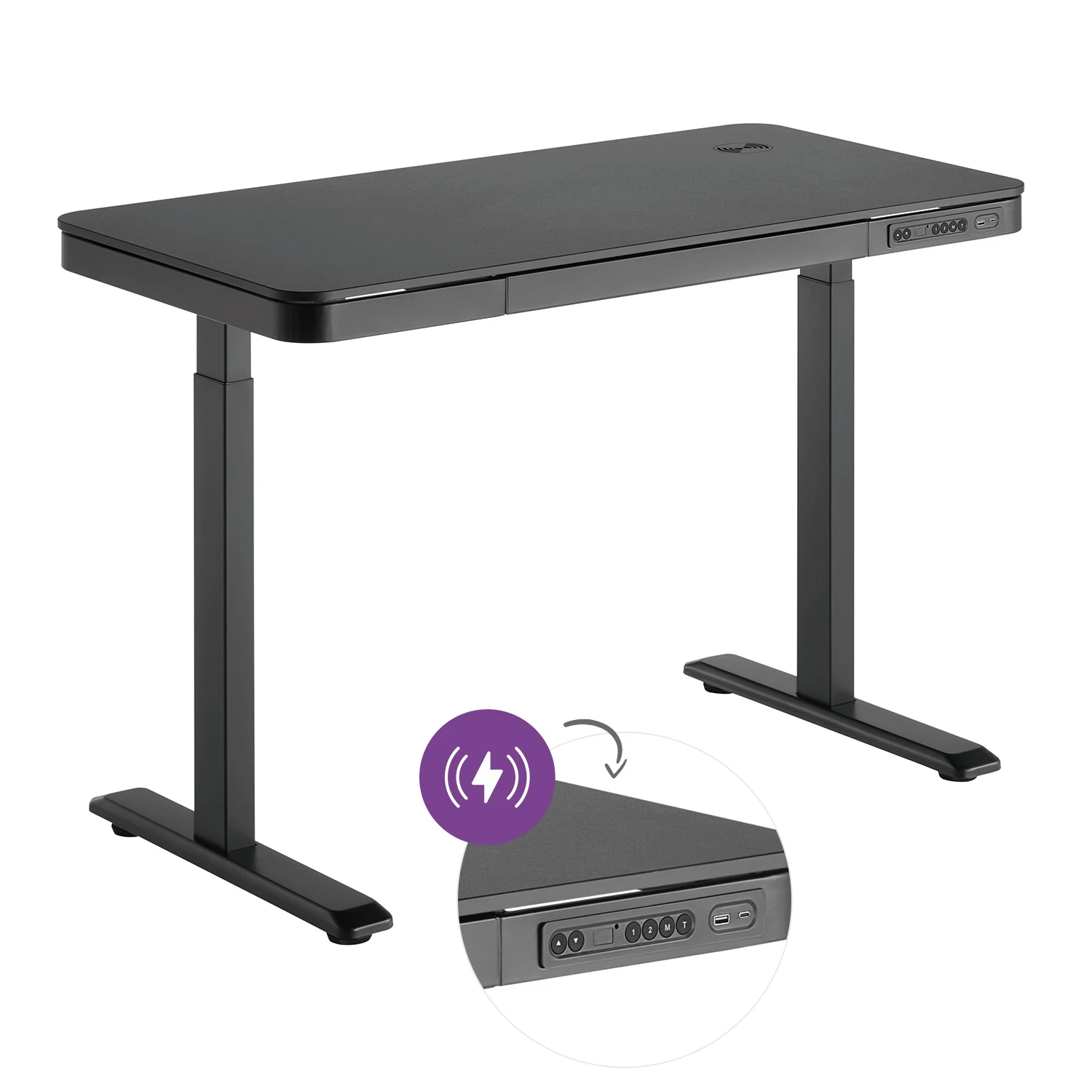 Biurko regulowanie elektrycznie Spacetronik Astrid SPE-B136BB OUTLET