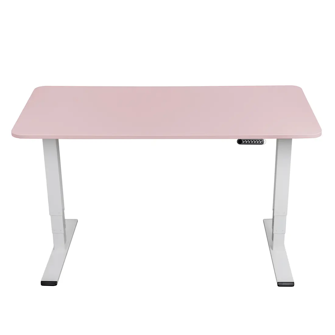 Biurko z regulacją wysokości Spacetronik Magnus 160x80 cm biały/różowy