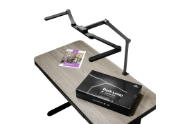 Biurkowa Lampa Kreślarska Spacetronik Glow D2 Regulowana Czarna 24W