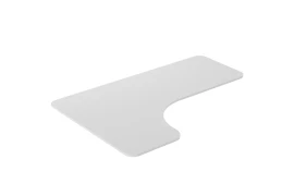 Blat narożny biurka 160x110x60x1.8 cm Biały L