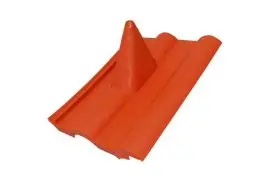 Elastyczna gumowana dachówka na masz antenowy 41x32 cm - kolor ceglasta