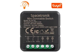 Dopuszkowy Mini ściemniacz światła dimmer Wi-Fi Smart Life Tuya  trójfazowy gwieździsty Spacetronik SL-SD-02