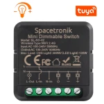 Dopuszkowy Mini ściemniacz światła dimmer Wi-Fi Smart Life Tuya  trójfazowy gwieździsty Spacetronik SL-SD-02