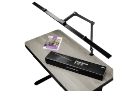 Duża Lampa Biurkowa LED CRI 95 Bezcieniowa Spacetronik Glow D3 z Regulacją Czarna 35W