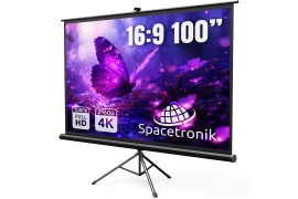 Ekran Projekcyjny ze Statywem 100 4K Spacetronik OUTLET