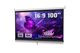 Ekran Projekcyjny Sufitowy Zwijany Manualnie 100