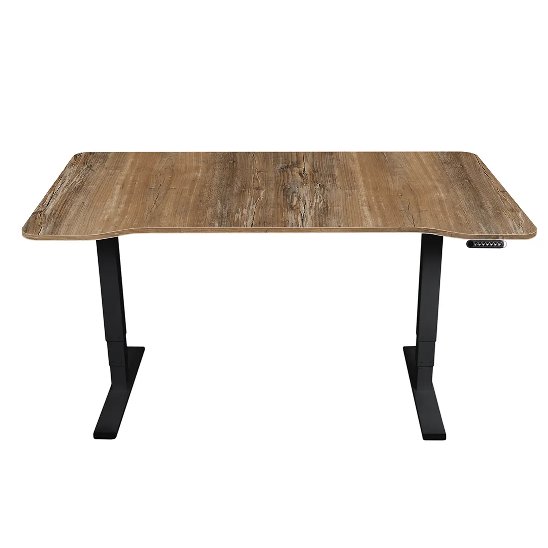 Elektryczne biurko z regulacją wysokości 140x70 czarne retro ERGO Spacetronik SPE-O226AB Magnus