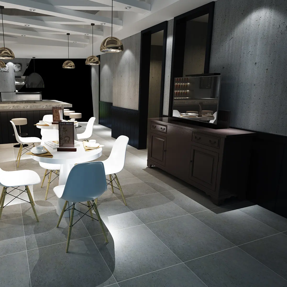 Elektryczny stelaż do tv chowany w szafce Spacetronik SPE-T13 (42\'\' - 70\'\', 50 kg)