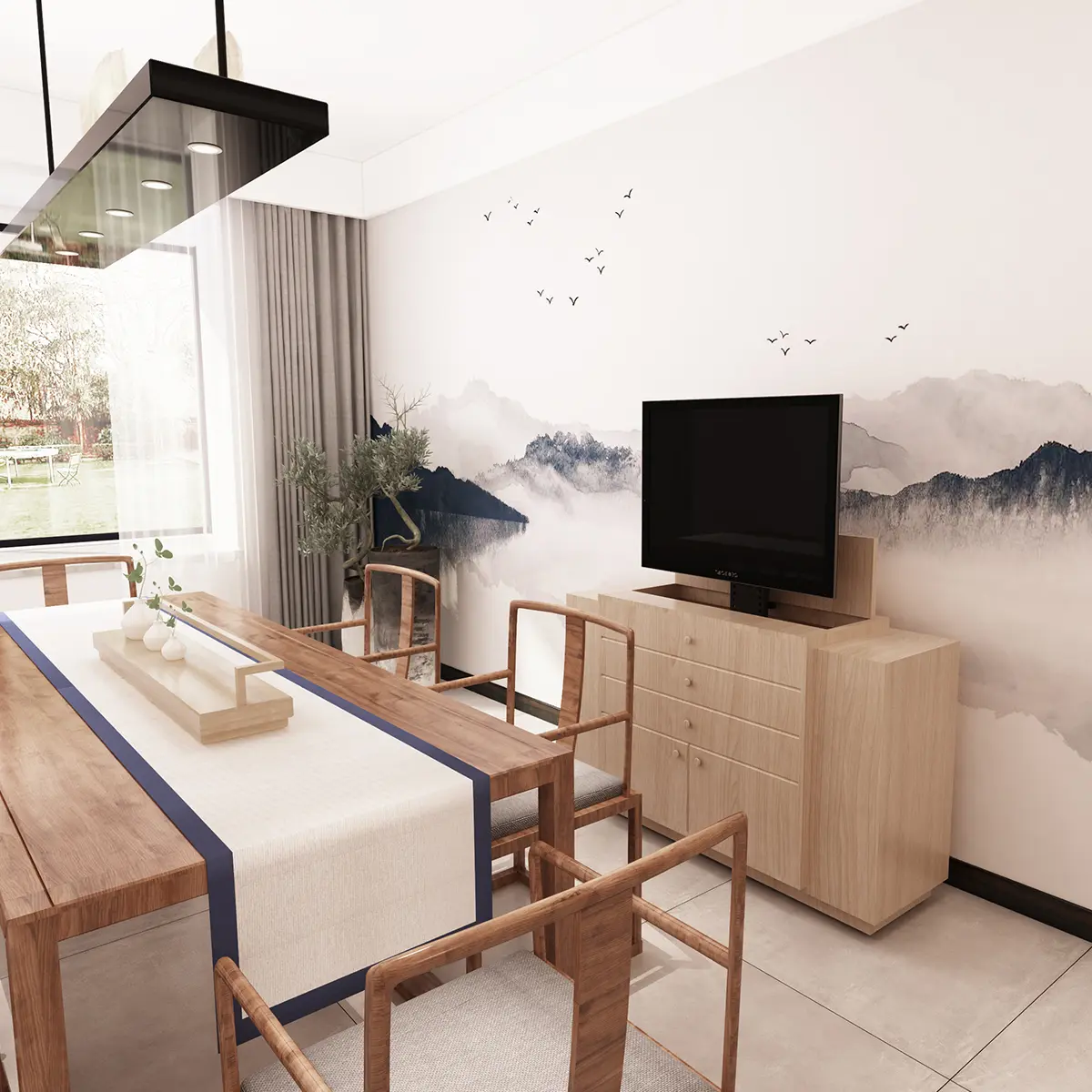 Elektryczny stelaż na telewizor chowany w szafce Spacetronik SPE-T11 (32\'\' - 57\'\', 50 kg)