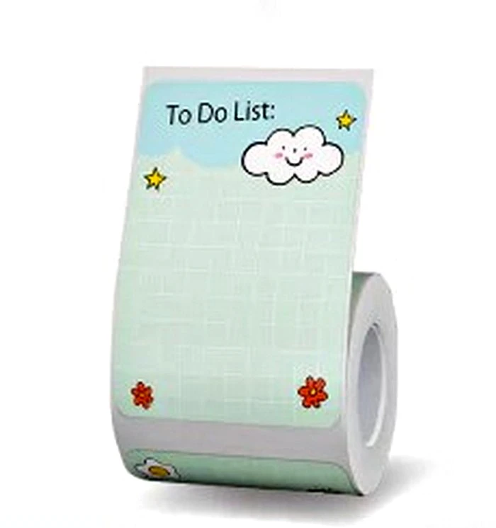 Etykiety na rolce do drukarek Niimbot z serii B wielokolorowe 50x70mm 110 sztuk