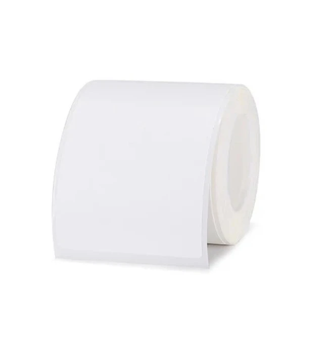 Etykiety na rolce do drukarek Niimbot z serii B białe 45x80mm 95 sztuk 2-PAK