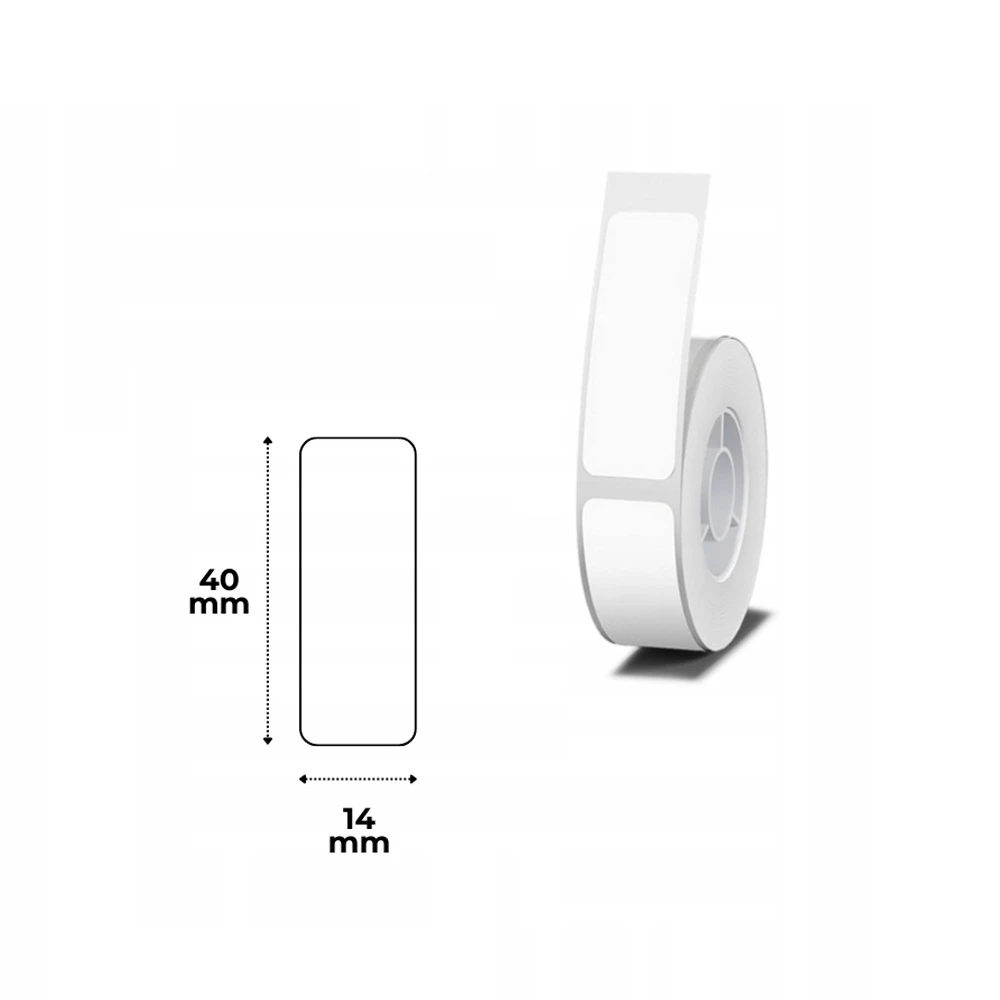 Etykiety seria B Niimbot 14x40 mm 150 szt. biały