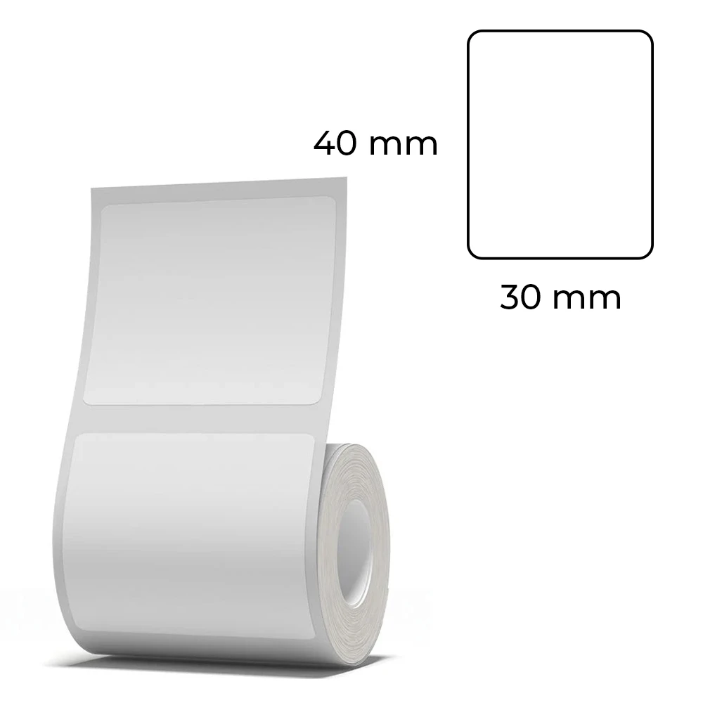 Etykiety seria B Niimbot 40x30 mm 230 szt. transp