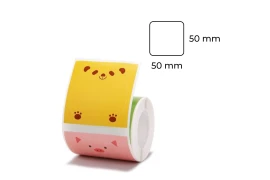 Etykiety seria B Niimbot 50x50 mm 150 szt. Misie