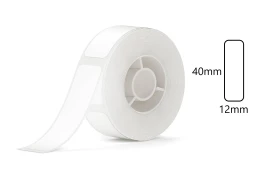 Etykiety seria D Niimbot 12x40 mm 160 szt. biały