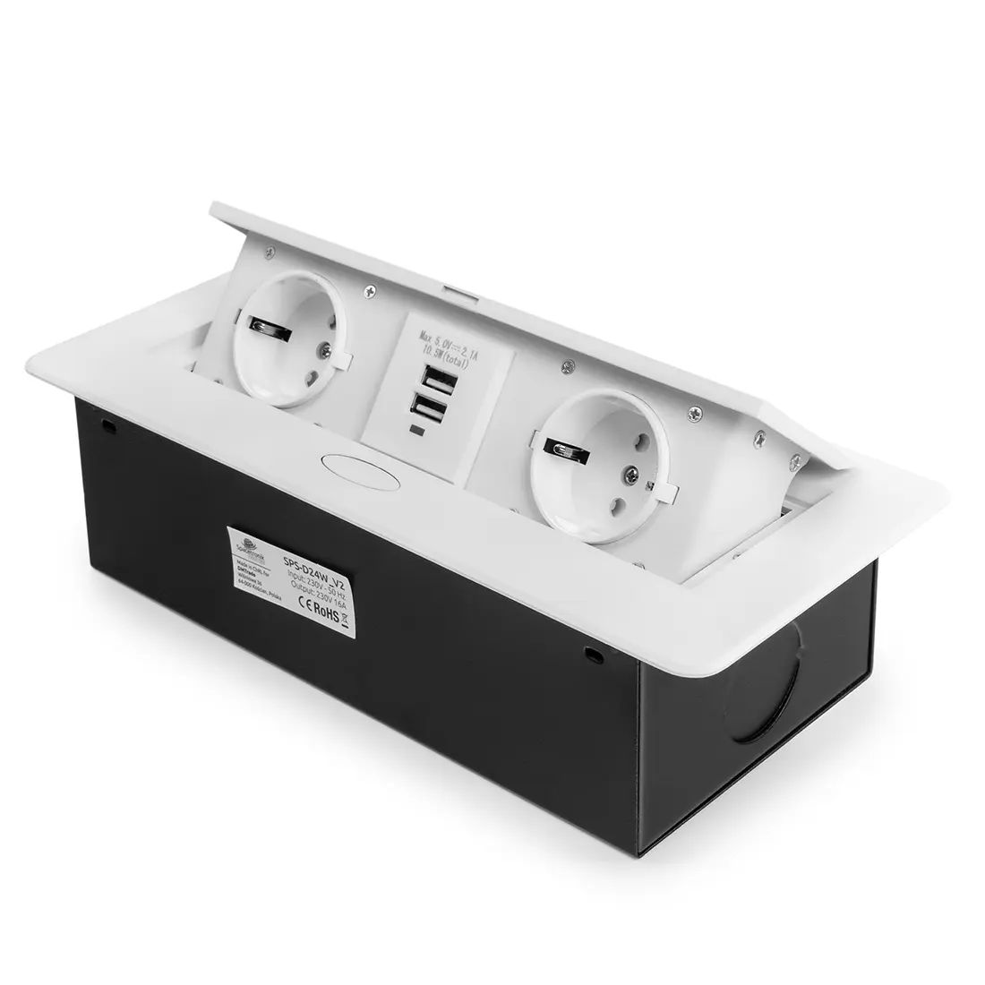 Gniazdka chowane w blat Spacetronik SPS-D24W V2 OUTLET