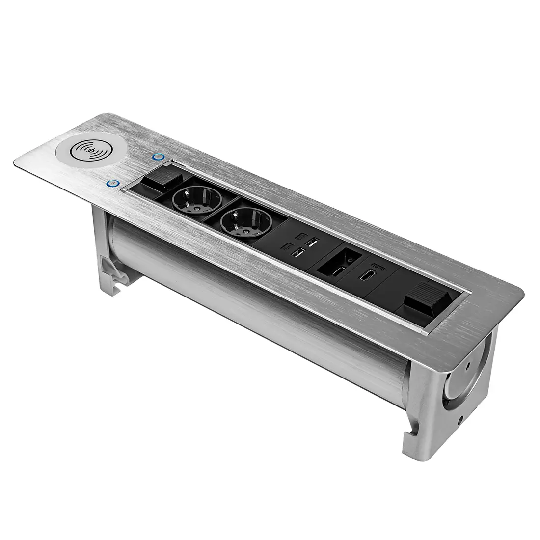 Gniazda wpuszczane w blat OUTLET rotacyjne elektryczne Spacetronik SPS-E27S V2