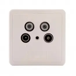 Podwójne gniazdo antenowe 2x SAT + RTV DSE SSE-2-T