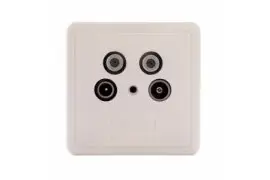 Podwójne gniazdo antenowe 2x SAT + RTV DSE SSE-2-T