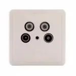 Podwójne gniazdo antenowe 2x SAT + RTV DSE SSE-2-T