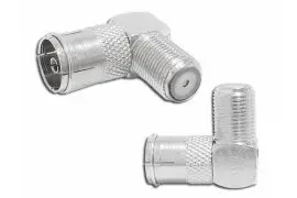 Adapter TV Gniazdo F / Gniazdo TV IEC kątowe - 1szt