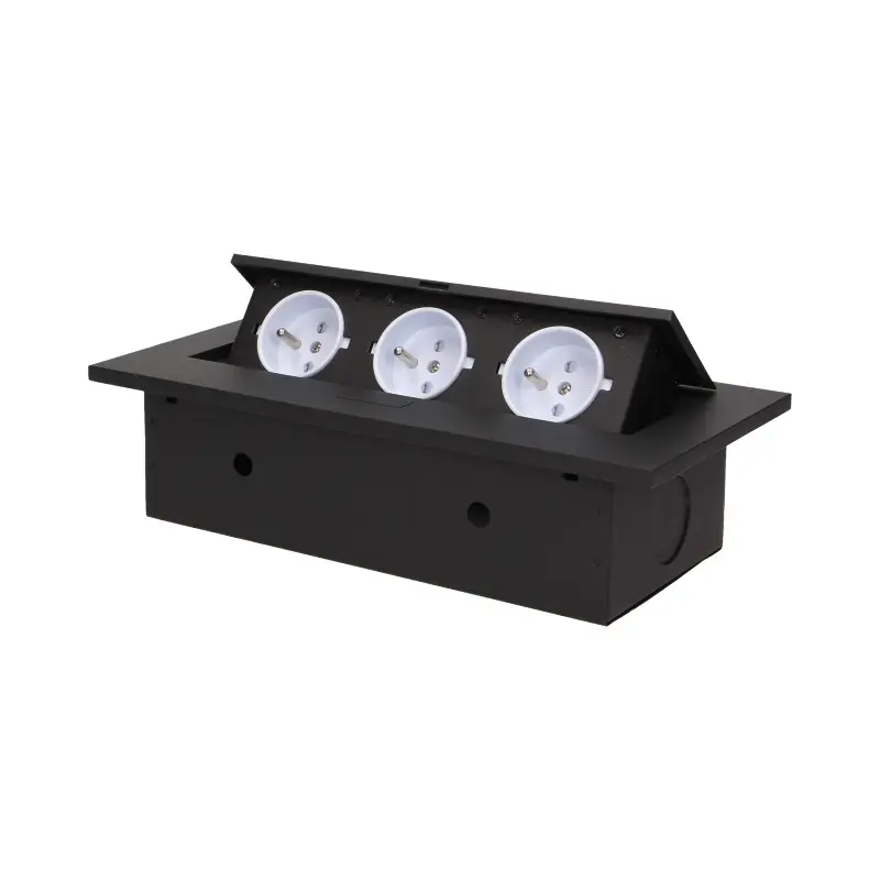 Gniazda wpuszczane w blat 3x 230V ORNO OR-AE-1335/B