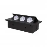 Gniazda wpuszczane w blat 3x 230V ORNO OR-AE-1335/B