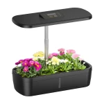 Inteligentna doniczka SMART GARDEN czarna z systemem nawadniania Spacetronik SPGC10