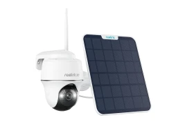 Inteligentna kamera Reolink Argus PT Ultra 8Mpix 4K, WiFi 2,4 i 5GHz z detekcją osób, biała + Panel słoneczny
