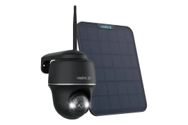 Inteligentna kamera Reolink Argus PT Ultra 8Mpix 4K, WiFi 2,4 i 5GHz z detekcją osób, czarna + Panel słoneczny