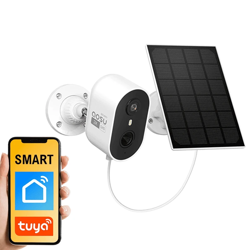 Inteligentna kamera solarna zewnętrzna Aosu SL-C7L do monitoringu SMART Wi-Fi Tuya OUTLET