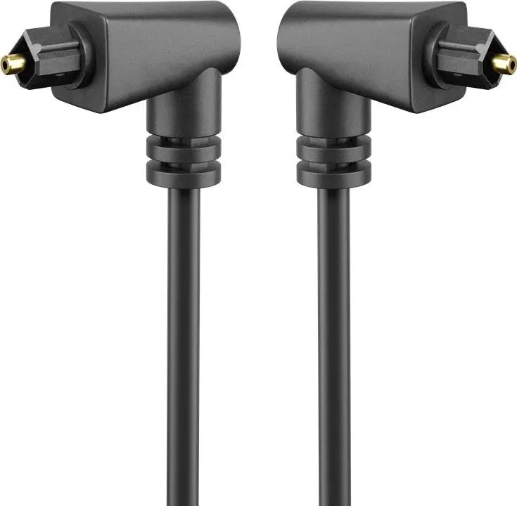 Kabel Optyczny Toslink KĄTOWY 2x90st. Goobay 2m