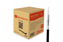 Kabel RG6 Spacetronik DOKA PE 4K Trishield 250