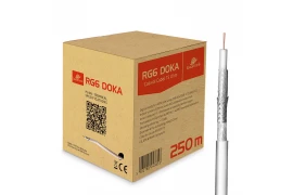 Kabel RG6 Spacetronik DOKA 4K 113 CU Trishield 250