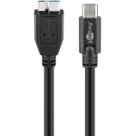 Kabel USB-C - USB 3.0 micro-B do dysk. Goobay 0.6m