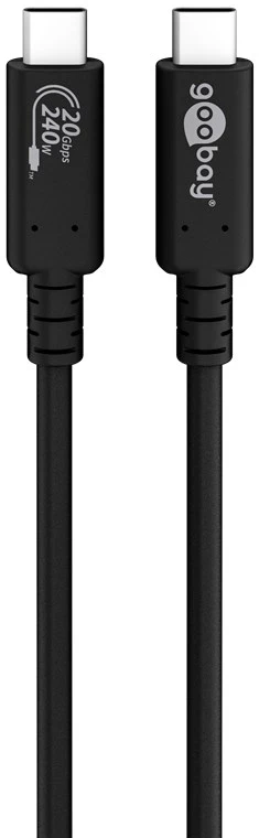 Kabel USB-C USB4 Gen 2x2 20 Gb/s 240W 5A 48V Goobay 2m
