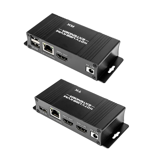 Konwerter HDMI na LAN - RJ45 2xUSB 60m Spacetronik SPH-HLC6 KVM