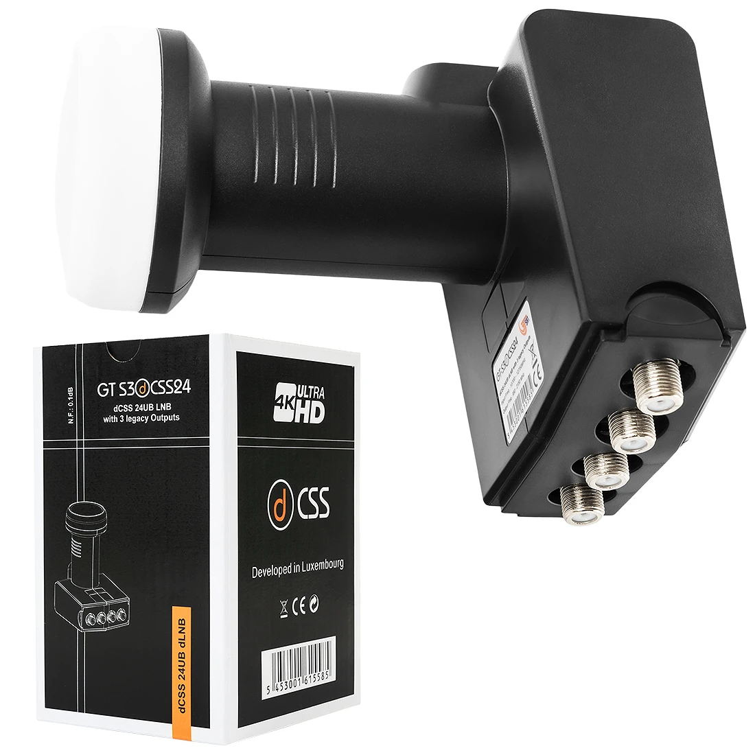 Konwerter Unicable 24UB + 3x MULTIROOM GT-SAT GT-S3dCSS24