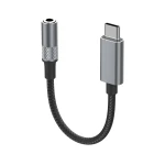 LS-Y80C Adapter przejsciówka USB-C na jack 3.5 mm czarny